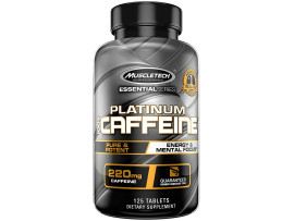 Muscletech Essential Series Platinum 100% Caffeine Tablets - 125 Count